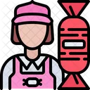 Candy Woman Seller  Icon