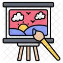 Canvas Painting  Icon