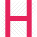 Capital H H Abcd Icon