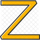 Capital Z Z Abcd Icon