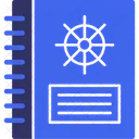 Captain S Logbook Ship Diary Maritime Journal Icon