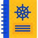 Captain S Logbook Ship Diary Maritime Journal Icon