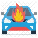 Car Engine Burning  Icon