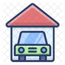 Car Garage Garage Car Porch Icon