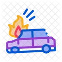 Car Ignition Crash Icon