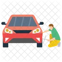 Car Mechanic Collision Repair Auto Repairman Icon