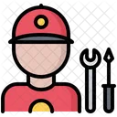 Car Mechanic Man Wrench Icon