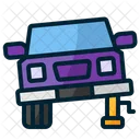 Car On Jack  Icon