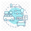 Car Rental Travel Service Vehicle Symbol