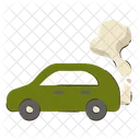 Car Transportation Carbon Footprint Icon