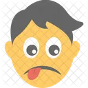 Cansado Emoji Rosto Ícone