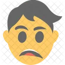 Cansado Emoji Rosto Ícone