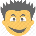 Feliz Surpreso Emoticon Ícone