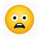 Cara Fruncida Con La Boca Abierta Emoticono Expresion Icono