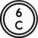 Carbon Periodic Table Chemistry Icon
