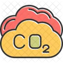 Carbon Dioxide Cloud Environment Icon