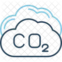 Carbon Dioxide Cloud Environment Icon