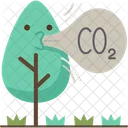 Carbon Dioxide  Icon