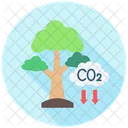 Carbon Offset Tree Planting Green Energy Icon