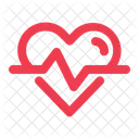 Cardiogram Heart Life Icon