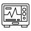 心電図検査、心臓、心電図 アイコン