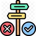 Career Choice True False Career Path Icon