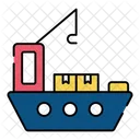 Carga de barco  Icono