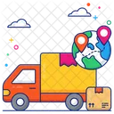 Cargo Tracking Cargo Delivery Road Freight アイコン