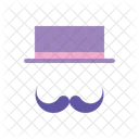 Carnival Costume Hat Mustace Icon