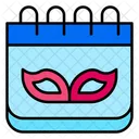 Carnival Festival Carnival Day Calendar Icon