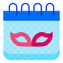 Carnival Festival Carnival Day Calendar Icon