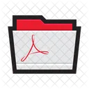 Carpeta Adobe Acrobat Icono