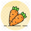 Carrot Healthy Vegetable Icon