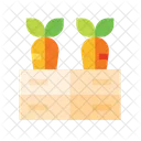 Carrots Garden Planting Icon