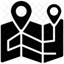 Emplacement Sur La Carte Pointeur De Carte Destination Icône