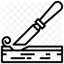 목수 끌 도구 아이콘