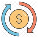 Money Flow Cash Flow Capital Icon