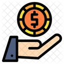 Cash In Hand  Icon