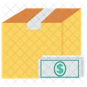 Delivery Box Cash Icon