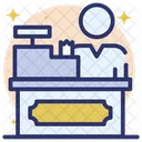 Cash Desk Workstation Front Desk Icon