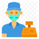 Cashier Clerk Avatar Icon