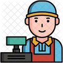 Cashier Male  Icon