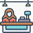 Cashiers Clerk Bank Clerk Icon