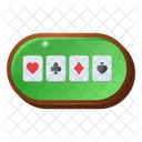 Casino Table Poker Table Card Game Icon