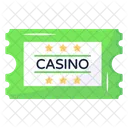 Club Ticket Casino Ticket Entry Pass Icon