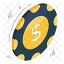 Casino Token Game Chip Poker Chip Icon