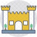 Castle Building Fortress Icon