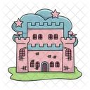 Castle Building Fortress Icon