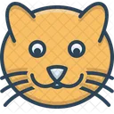 Cat Face Animal Icon