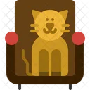 Cat in sofa  Icon